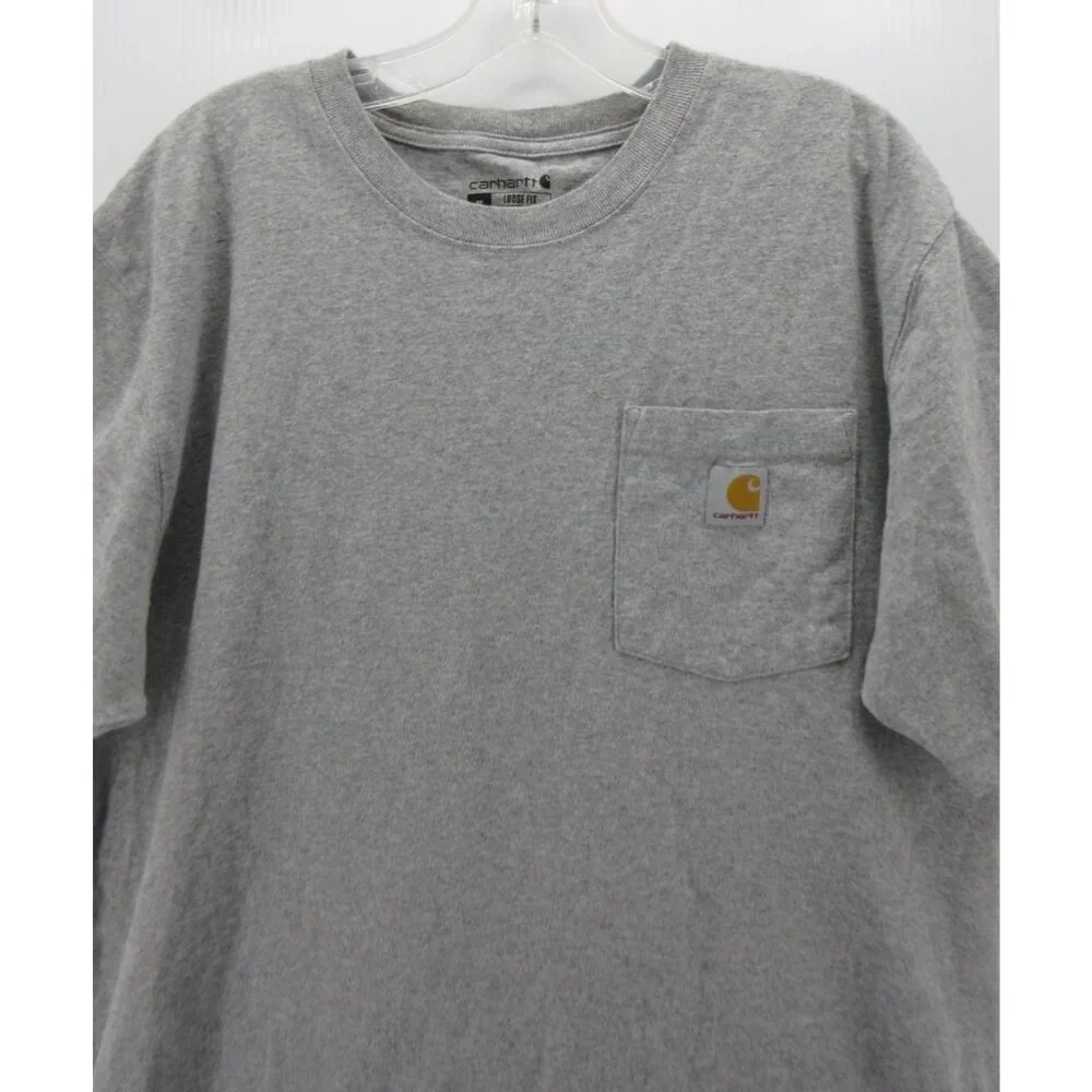 Carhartt Shirt Medium Pullover Loose Fit Pocket Work Wear Outdoor